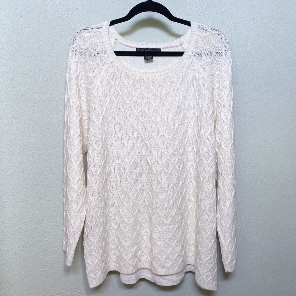 89th and Madison Cream Sweater